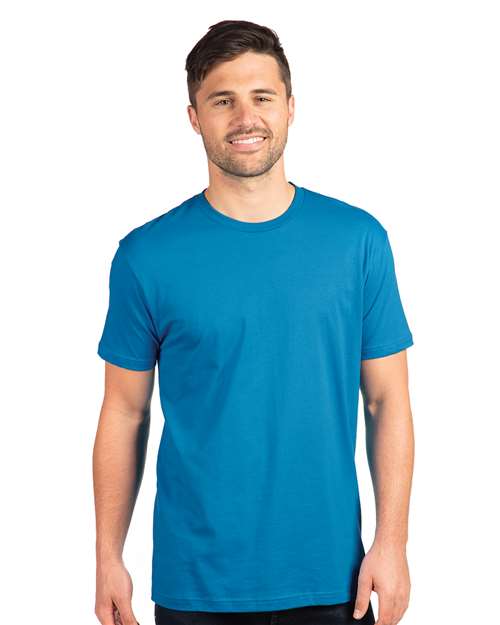 Next Level 3600 Unisex Cotton T-Shirt - Turquoise - model front