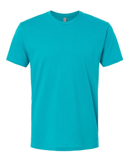 Next Level 3600 Unisex Cotton T-Shirt - Tahiti Blue - flat front