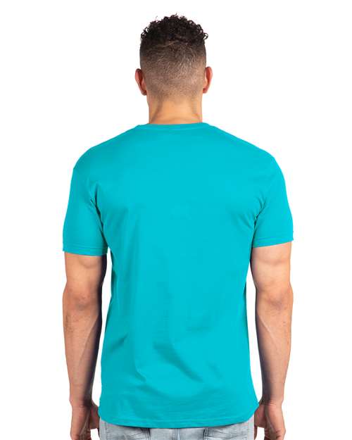 Next Level 3600 Unisex Cotton T-Shirt - Tahiti Blue - model back