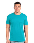 Next Level 3600 Unisex Cotton T-Shirt - Tahiti Blue - model front