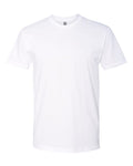 Next Level 3600 Unisex Cotton T-Shirt - White - flat front