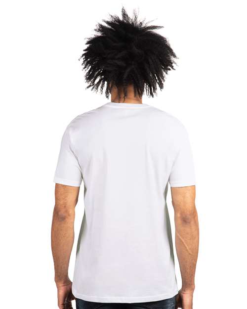 Next Level 3600 Unisex Cotton T-Shirt - White - model back