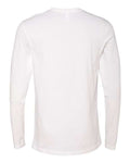 Next Level 3601 Unisex Cotton Long Sleeve T-Shirt - White - back