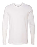 Next Level 3601 Unisex Cotton Long Sleeve T-Shirt - White - front