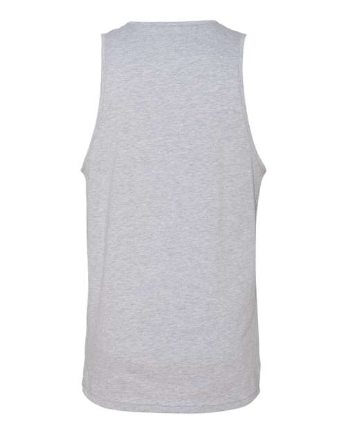 Next Level 3633 Men's Cotton Muscle Tank - Heather Grey - back