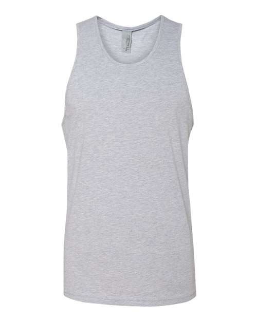 Next Level 3633 Men's Cotton Muscle Tank - Heather Grey - front