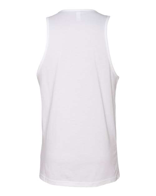 Next Level 3633 Men's Cotton Muscle Tank - White - back