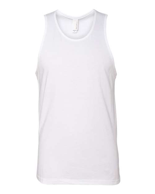 Next Level 3633 Men's Cotton Muscle Tank - White - front