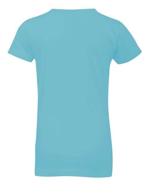 Next Level 3710 Girls’ Cotton Princess T-Shirt - Cancun - back