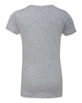 Next Level 3710 Girls’ Cotton Princess T-Shirt - Heather Grey - back