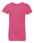 Next Level 3710 Girls’ Cotton Princess T-Shirt - Hot Pink - front