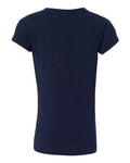 Next Level 3710 Girls’ Cotton Princess T-Shirt - Midnight Navy - back