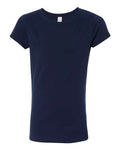 Next Level 3710 Girls’ Cotton Princess T-Shirt - Midnight Navy - front