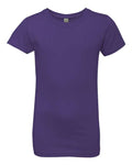 Next Level 3710 Girls’ Cotton Princess T-Shirt - Purple Rush - front