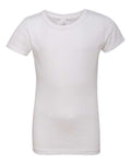 Next Level 3710 Girls’ Cotton Princess T-Shirt - White - front