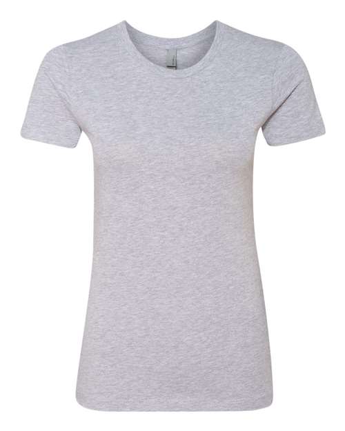 Next Level 3900 Women’s Cotton T-Shirt - Heather Grey - front