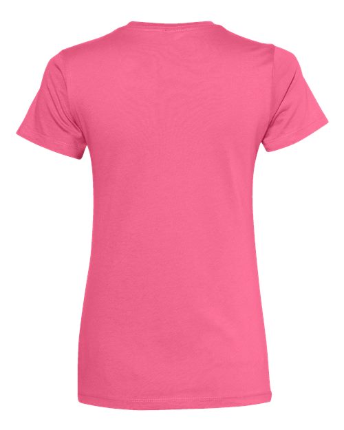 Next Level 3900 Women’s Cotton T-Shirt - Hot Pink - back