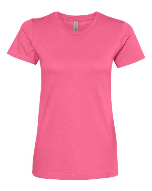 Next Level 3900 Women’s Cotton T-Shirt - Hot Pink - front
