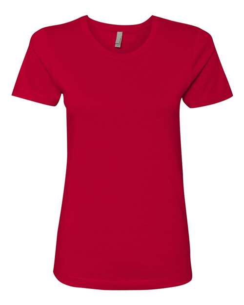 Next Level 3900 Women’s Cotton T-Shirt - Red - front