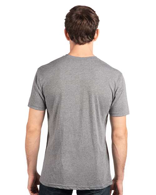 Next Level 6010 Triblend T-Shirt - Premium Heather - model back