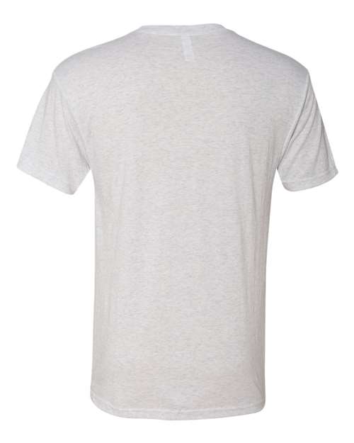 Next Level 6010 Triblend T-Shirt - Heather White - back