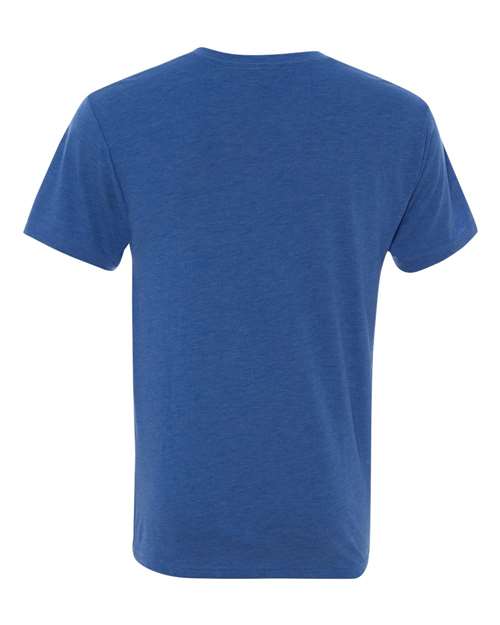 Next Level 6040 Men's Triblend V-Neck T-Shirt - Vintage Royal - back