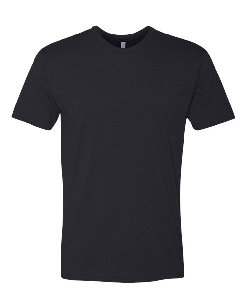 Next Level 6210 CVC T-Shirt - Black - flat front