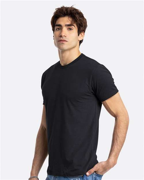 Next Level 6210 CVC T-Shirt - Black - model side