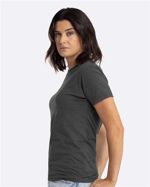 Next Level 6210 CVC T-Shirt - Charcoal - model side