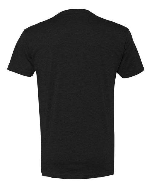 Next Level 6240 Men's CVC V-Neck T-Shirt - Black - back