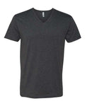 Next Level 6240 Men's CVC V-Neck T-Shirt - Charcoal - front