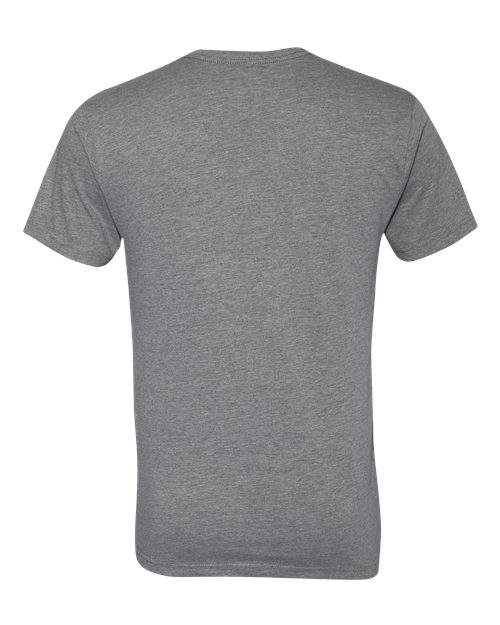 Next Level 6240 Men's CVC V-Neck T-Shirt - Dark Heather Grey - back