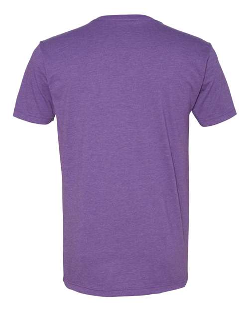 Next Level 6240 Men's CVC V-Neck T-Shirt - Purple Rush - back