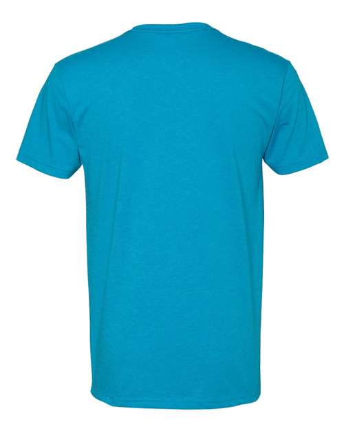 Next Level 6240 Men's CVC V-Neck T-Shirt - Turquoise - back