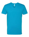 Next Level 6240 Men's CVC V-Neck T-Shirt - Turquoise - front