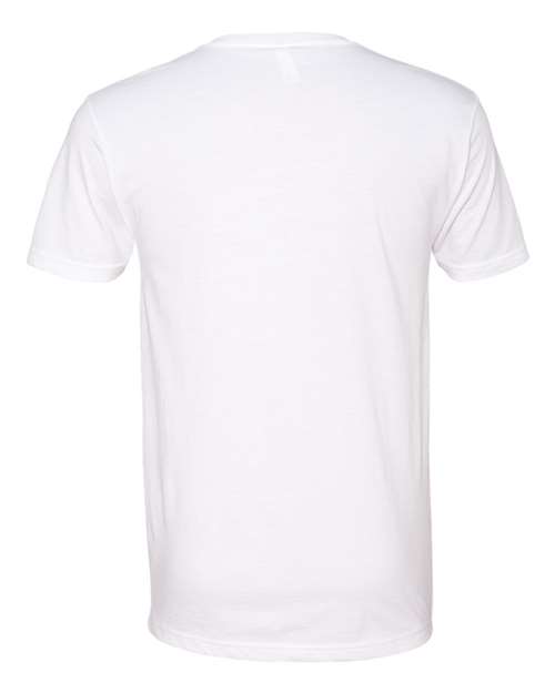 Next Level 6240 Men's CVC V-Neck T-Shirt - White - back