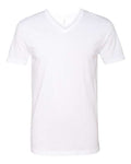 Next Level 6240 Men's CVC V-Neck T-Shirt - White - front