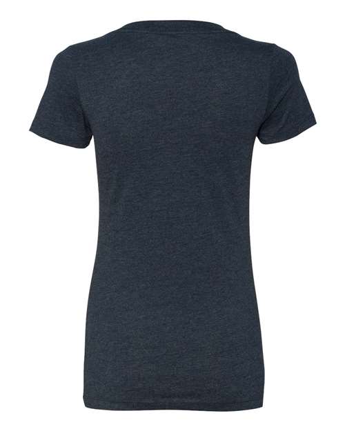 Next Level 6640 Women’s CVC Deep V-Neck T-Shirt - Midnight Navy - back