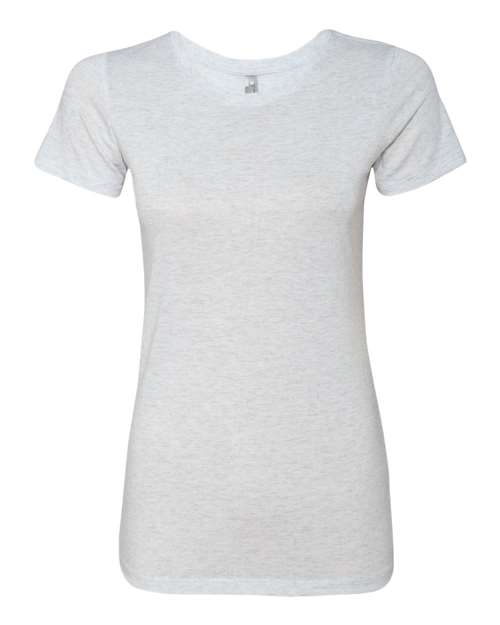 Next Level 6710 Women’s Triblend T-Shirt - Heather White - front