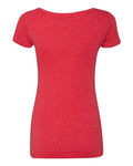 Next Level 6730 Women’s Triblend Scoop Neck T-Shirt - Vintage Red - back
