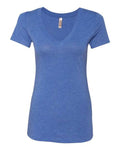 Next Level 6740 Women’s Triblend Deep V-Neck T-Shirt - Vintage Royal - front