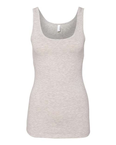 Next Level 3533 Women’s Spandex Jersey Tank - Light Heather Grey - front