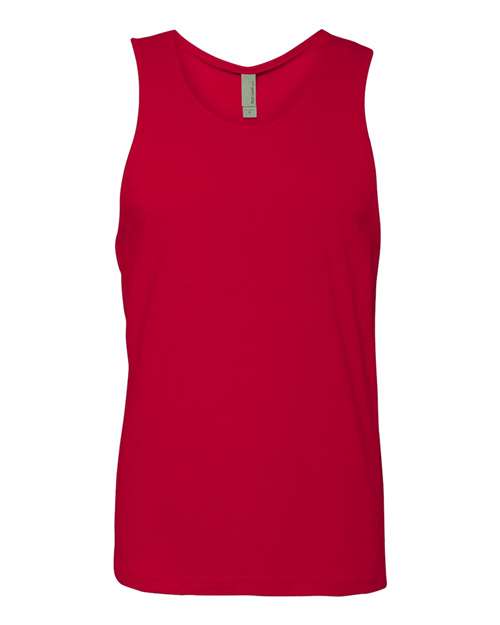 Next Level 3633 Men's Cotton Muscle Tank - Red - front