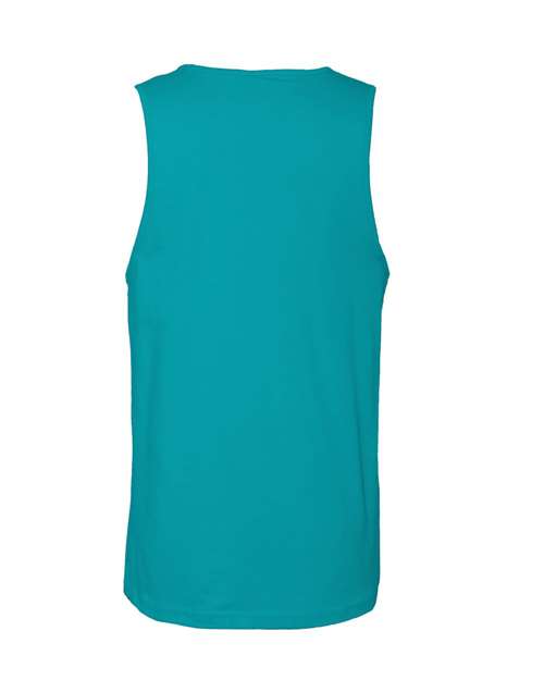 Next Level 3633 Men's Cotton Muscle Tank - Tahiti Blue - back
