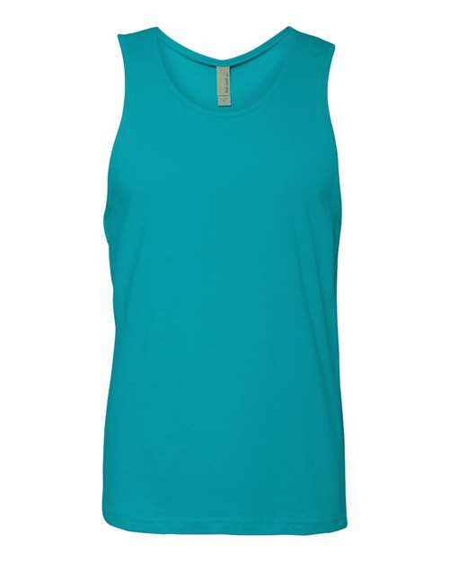 Next Level 3633 Men's Cotton Muscle Tank - Tahiti Blue - front