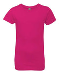Next Level 3710 Girls’ Cotton Princess T-Shirt - Raspberry - front