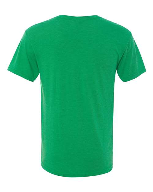 Next Level 6040 Men's Triblend V-Neck T-Shirt - Envy - back