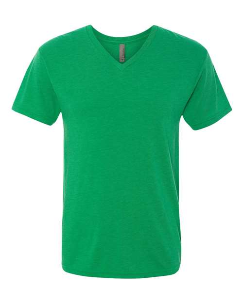 Next Level 6040 Men's Triblend V-Neck T-Shirt - Envy - front