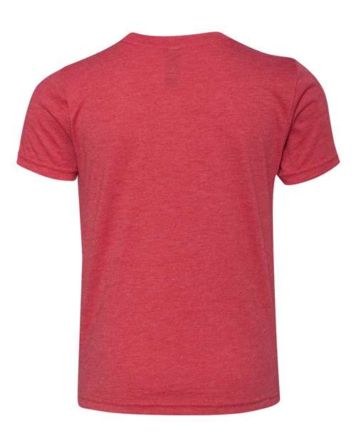 Next Level 6310 Youth Triblend T-Shirt - Vintage Red - back