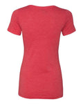 Next Level 6710 Women’s Triblend T-Shirt - Vintage Red - back